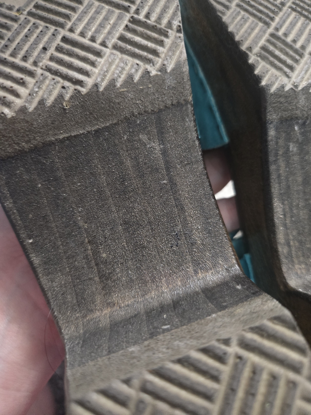 Teal Suede Mary Jane Clogs with Bow - Picture 6 of 13
